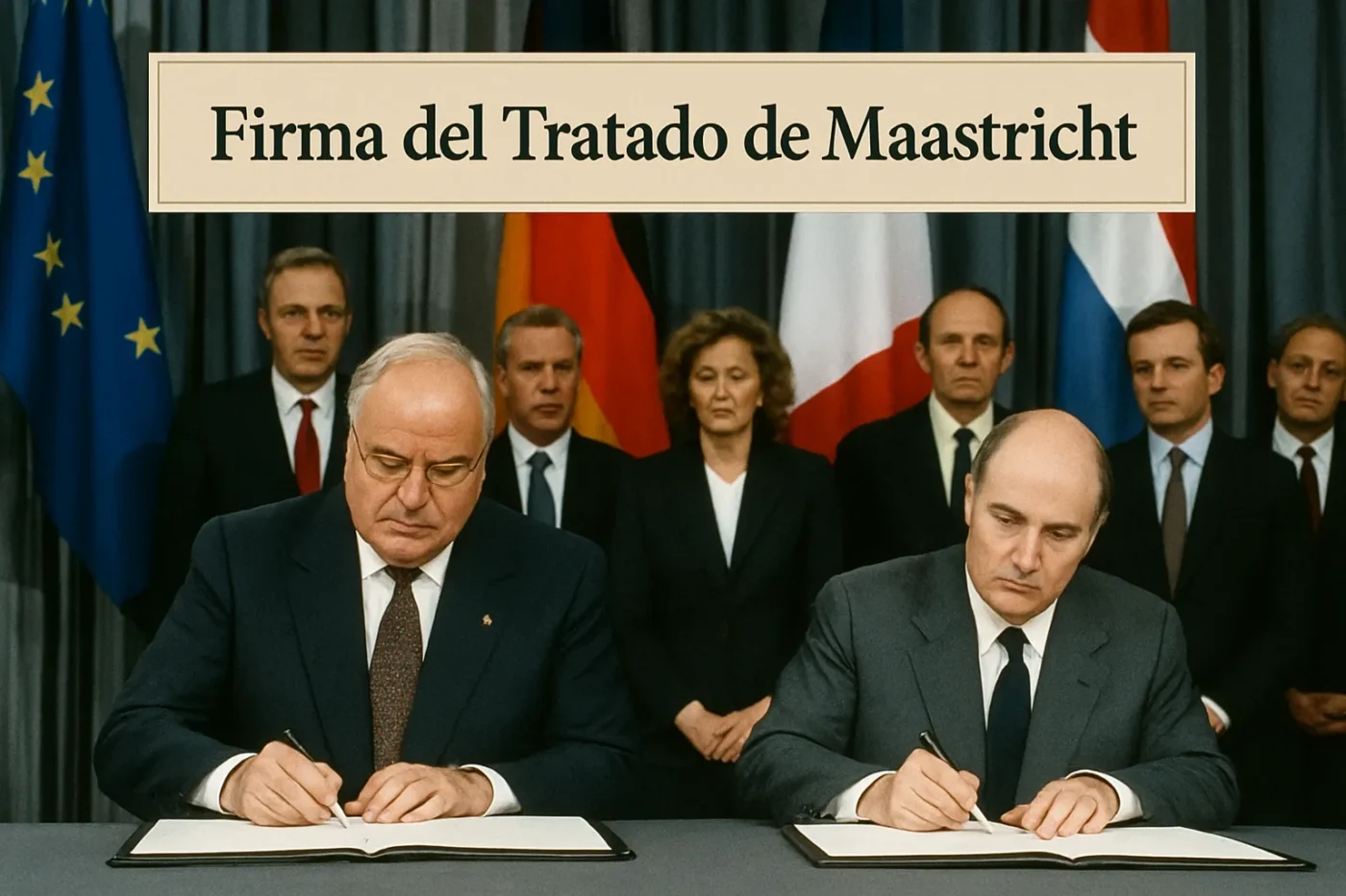 Firma-del-Tratado-de-Maastricht - Europa News 24h Firma del Tratado de Maastricht