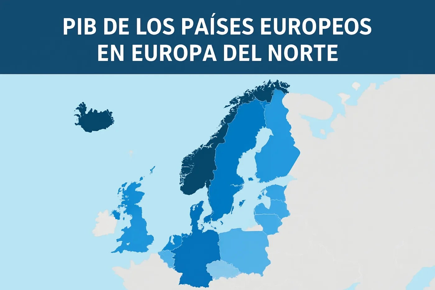 PIB de los países europeos en Europa del Norte