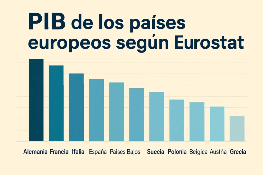 PIB de los países europeos según Eurostat