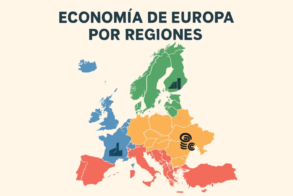 economía de Europa por regiones