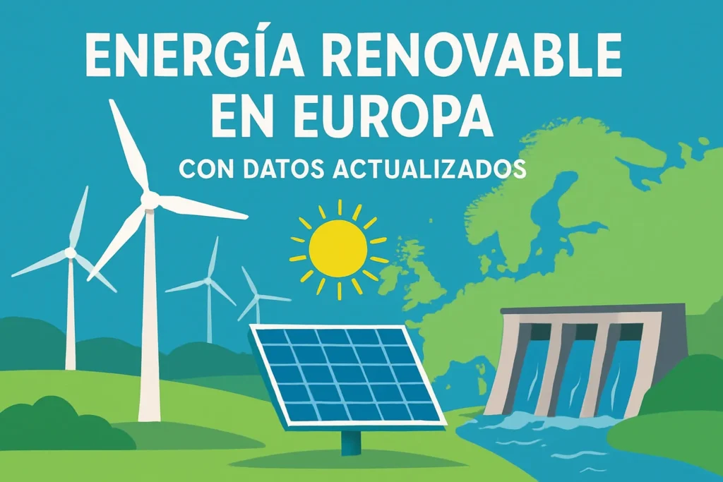 energía renovable en Europa con datos actualizados