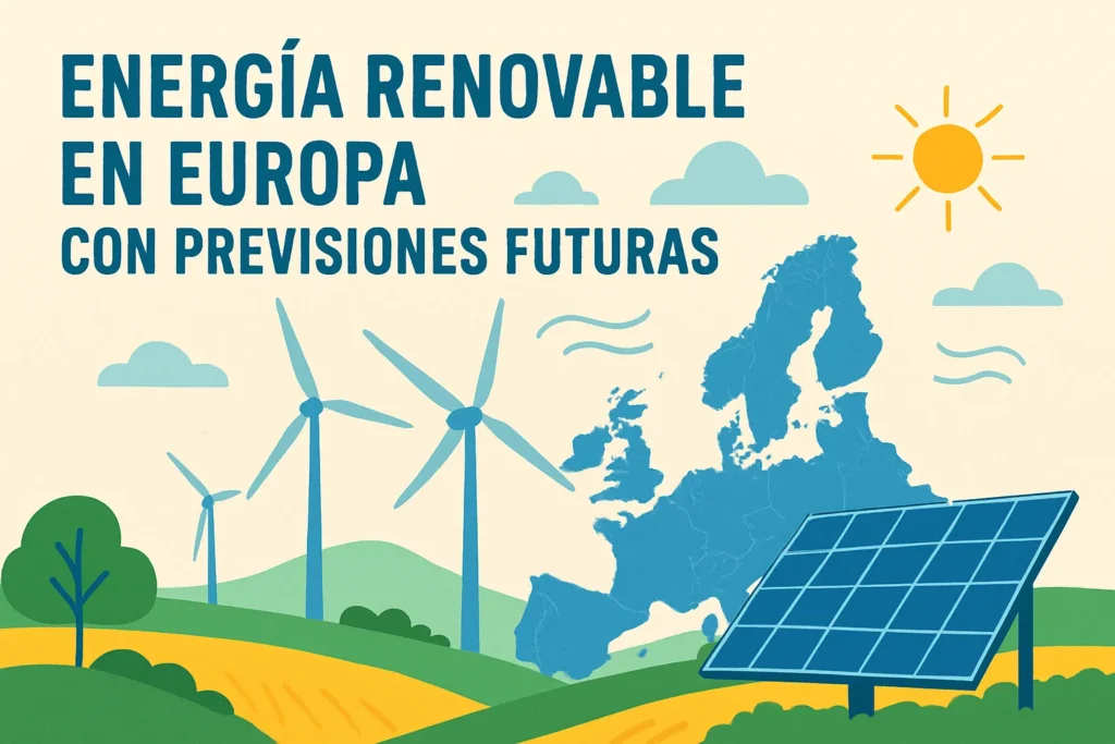energía renovable en Europa con previsiones futuras