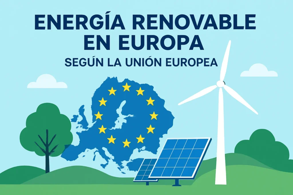 energía renovable en Europa según la Unión Europea