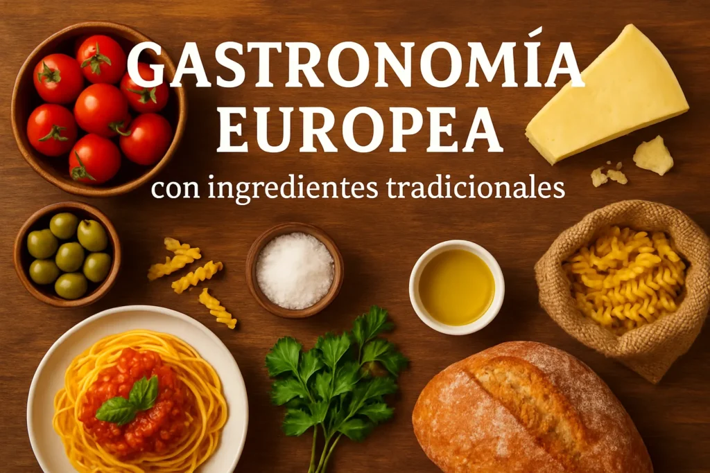 gastronomía europea con ingredientes tradicionales