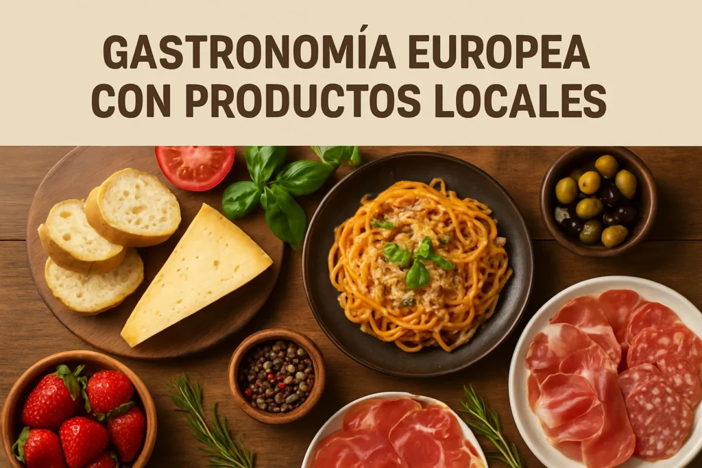 gastronomía europea con productos locales