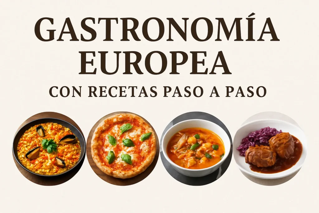 gastronomía europea con recetas paso a paso