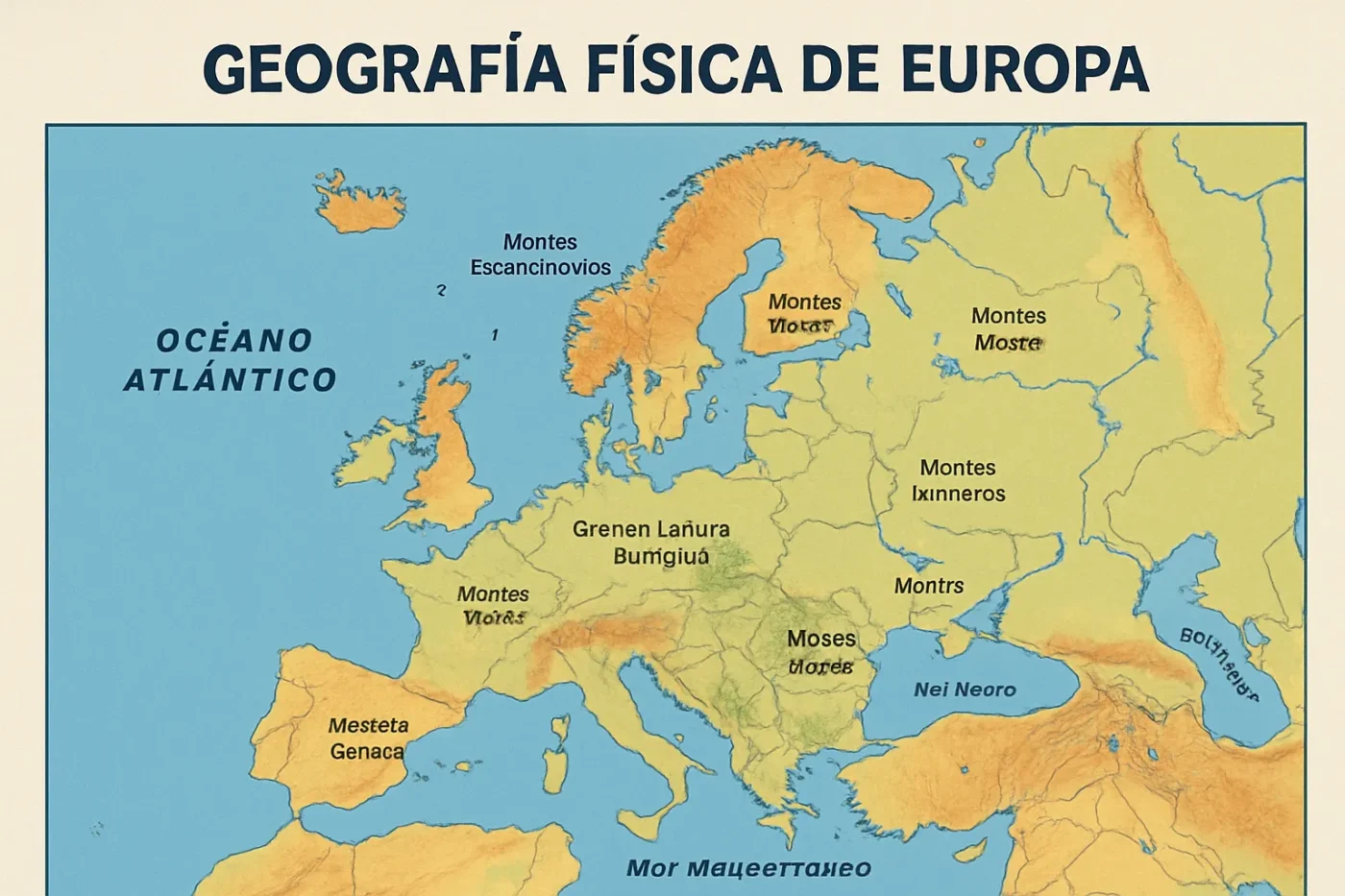 geografia-fisica-de-Europa-en-formato-educativo - Europa News 24h geografía física de Europa en formato educativo