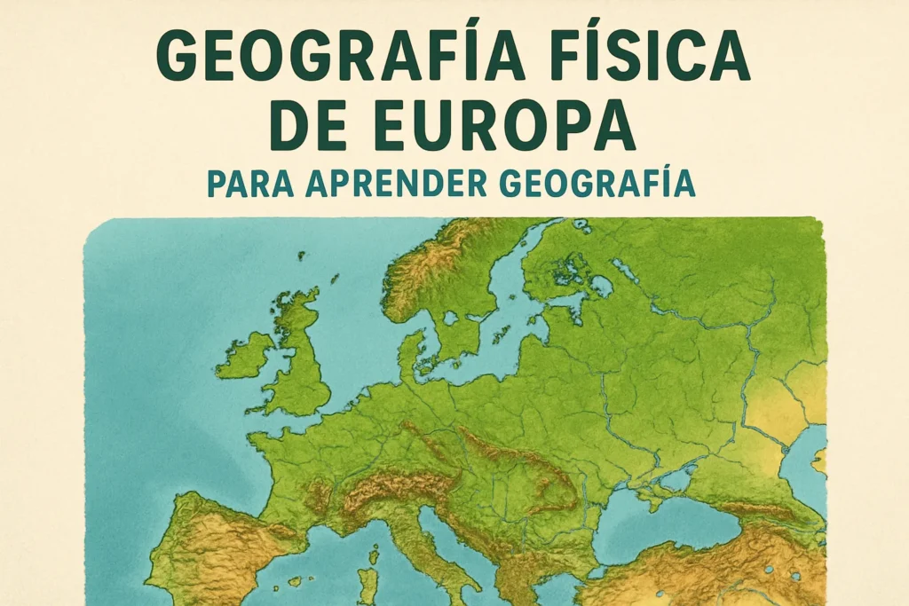 geografía física de Europa para aprender geografía