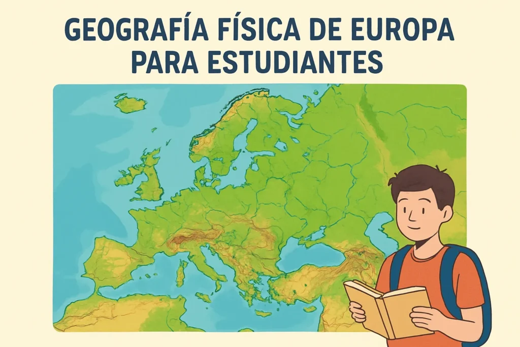 geografía física de Europa para estudiantes
