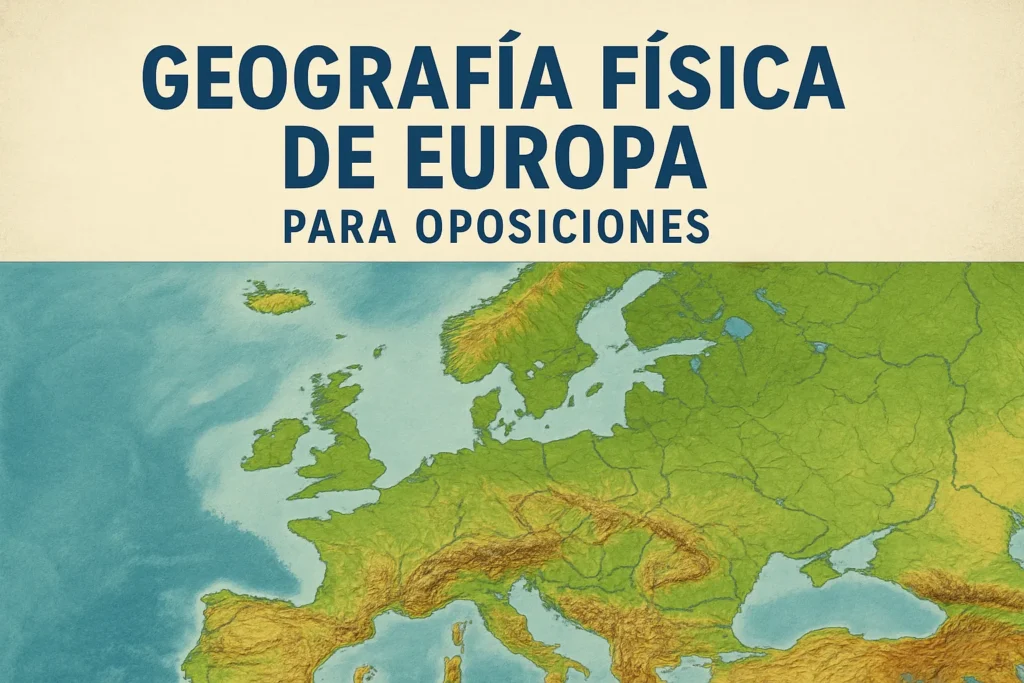 geografía física de Europa para oposiciones