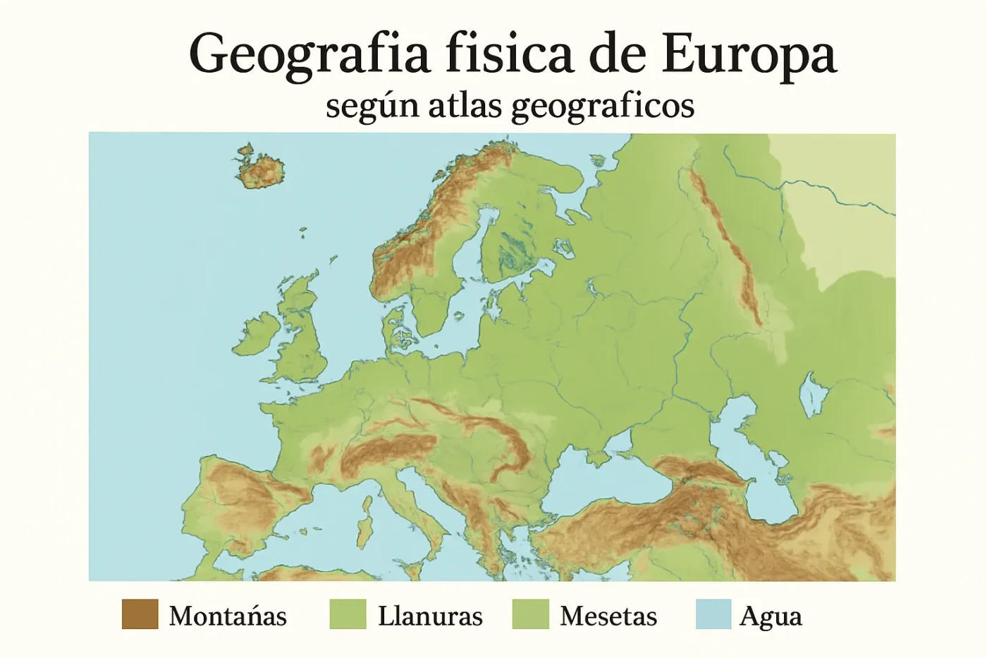 geografia-fisica-de-Europa-segun-atlas-geograficos - Europa News 24h geografía física de Europa según atlas geográficos