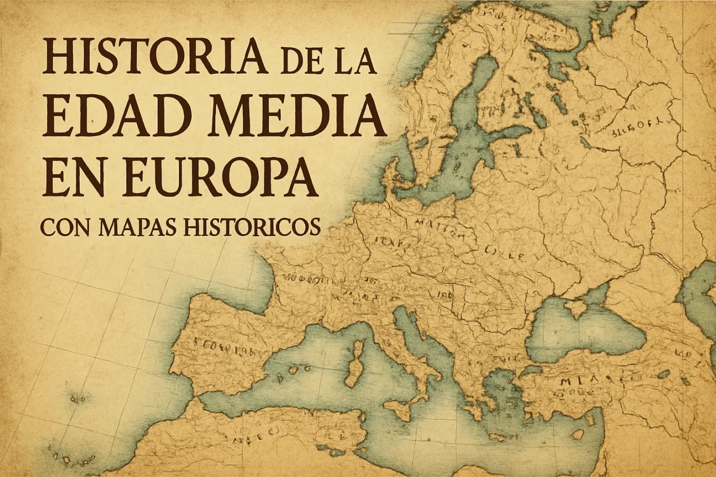 historia de la Edad Media en Europa con mapas históricos