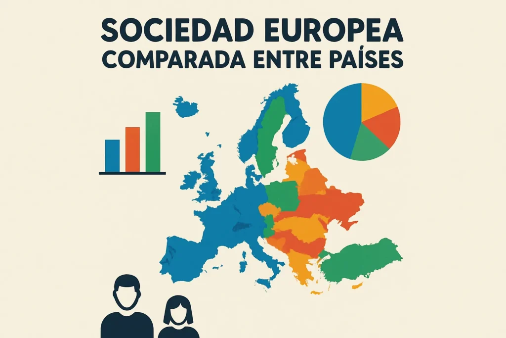 sociedad europea comparada entre países