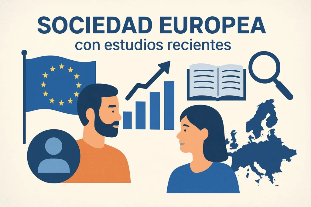sociedad europea con estudios recientes