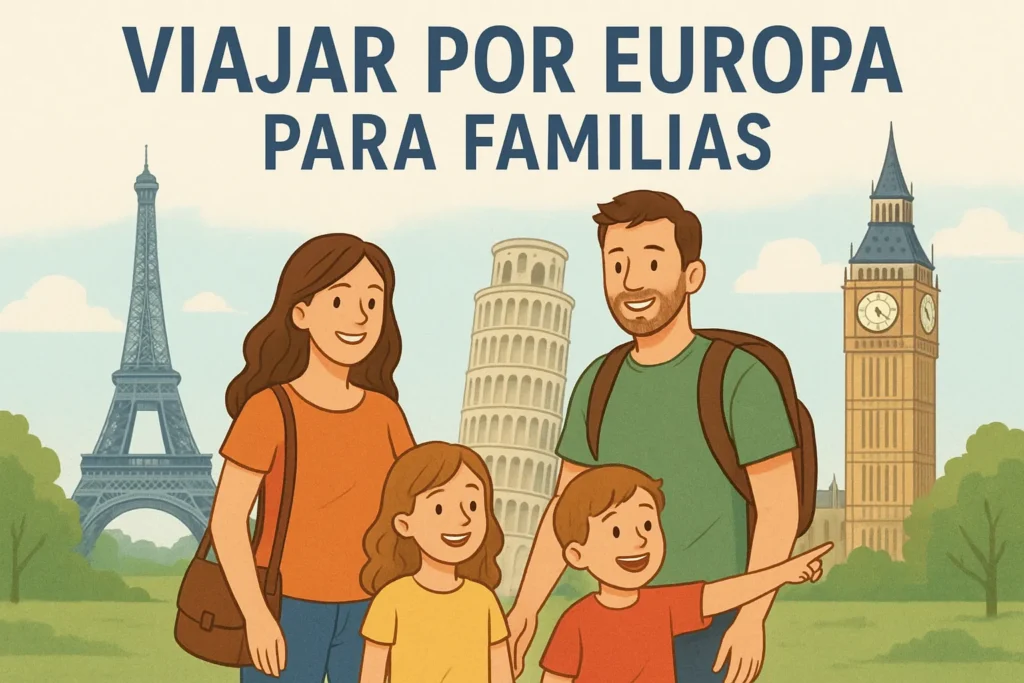 viajar por Europa para familias