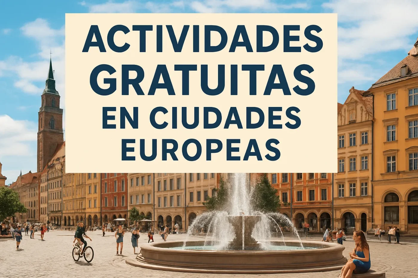 Actividades gratuitas en ciudades europeas