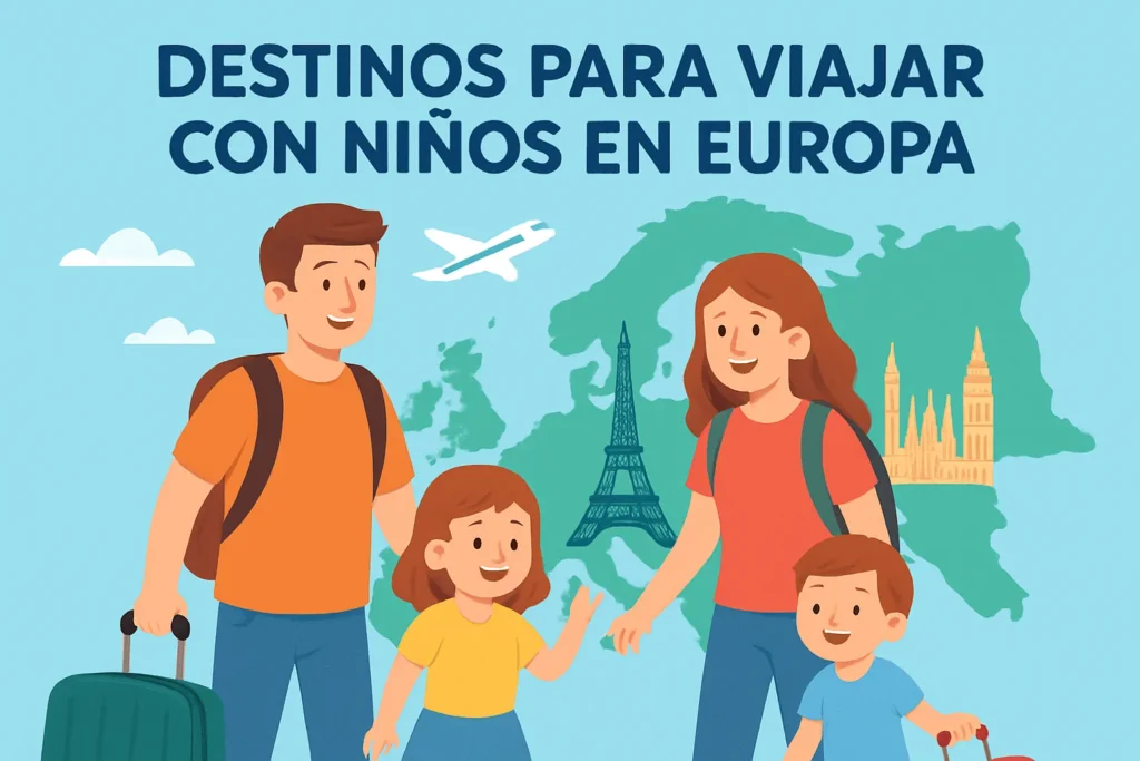 Destinos para viajar con niños en Europa