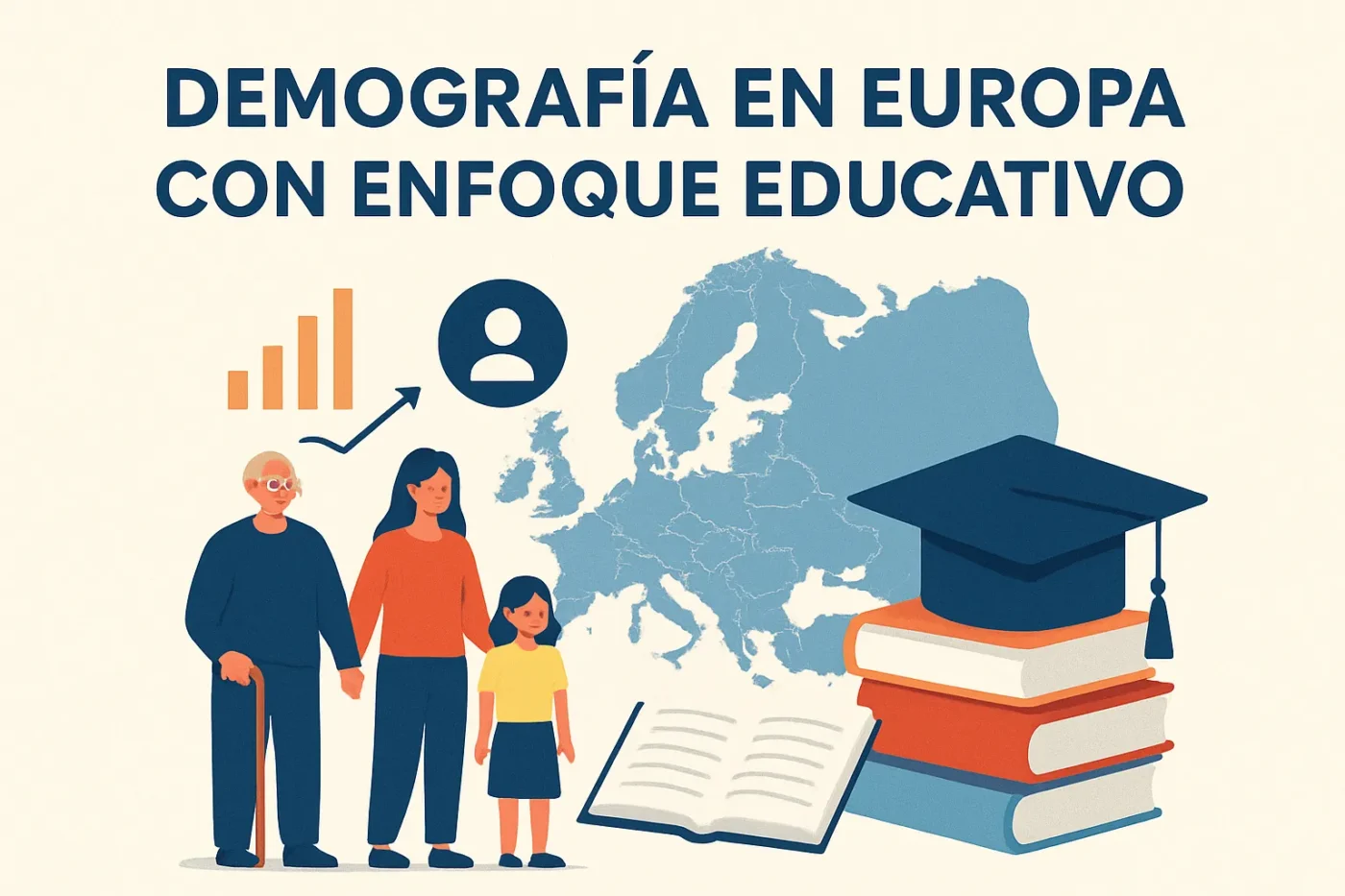 demografía en Europa con enfoque educativo