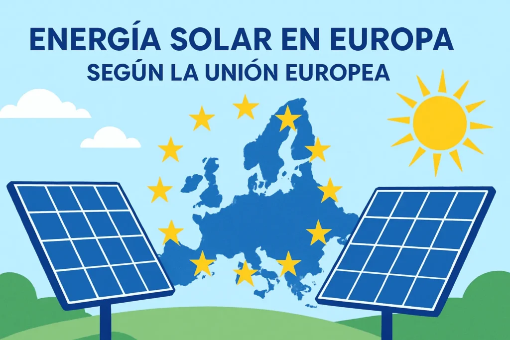 energía solar en Europa según la Unión Europea