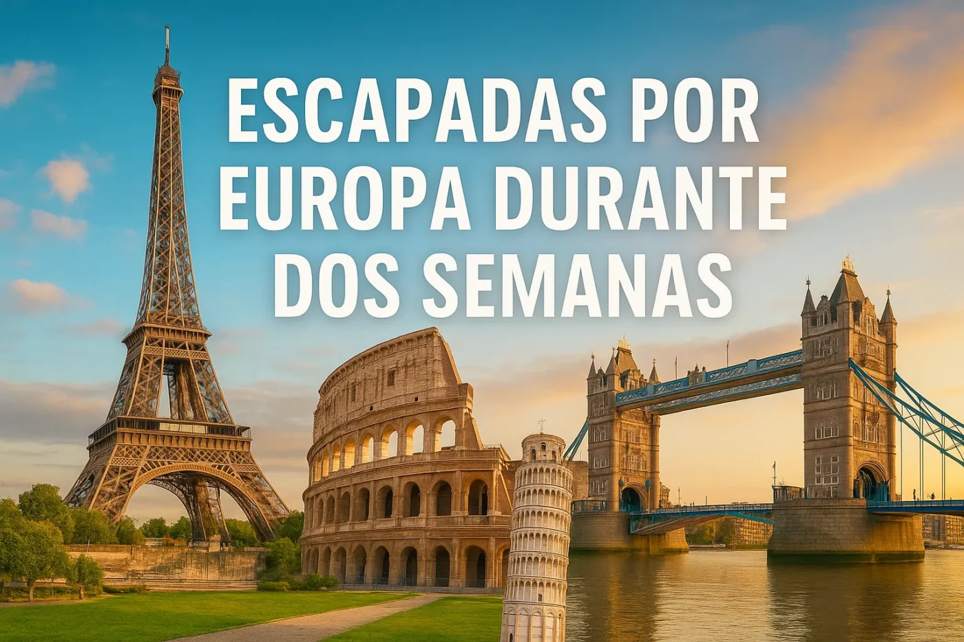 escapadas por Europa durante dos semanas