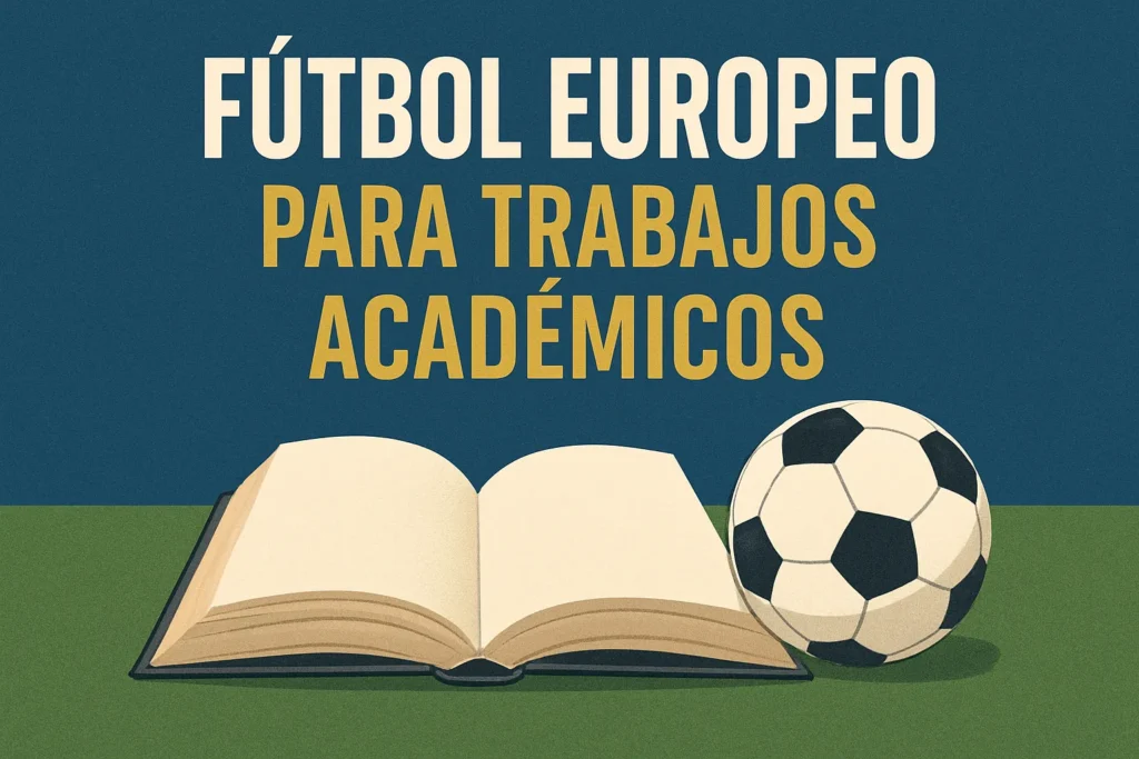 fútbol europeo para trabajos académicos