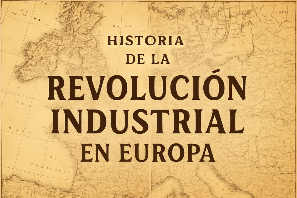 historia de la Revolución Industrial en Europa con mapas históricos