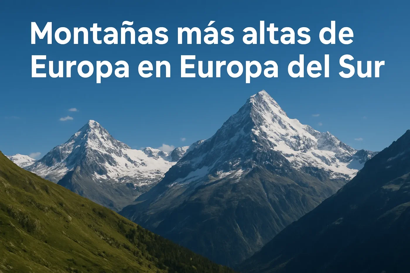 montañas más altas de Europa en Europa del Sur