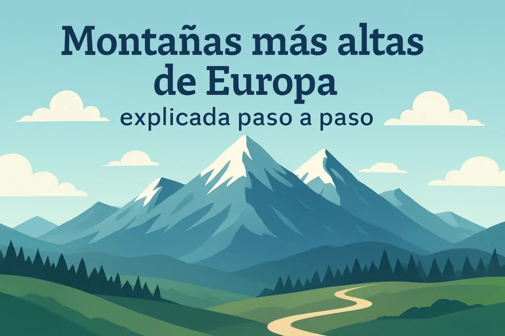 montañas más altas de Europa explicada paso a paso