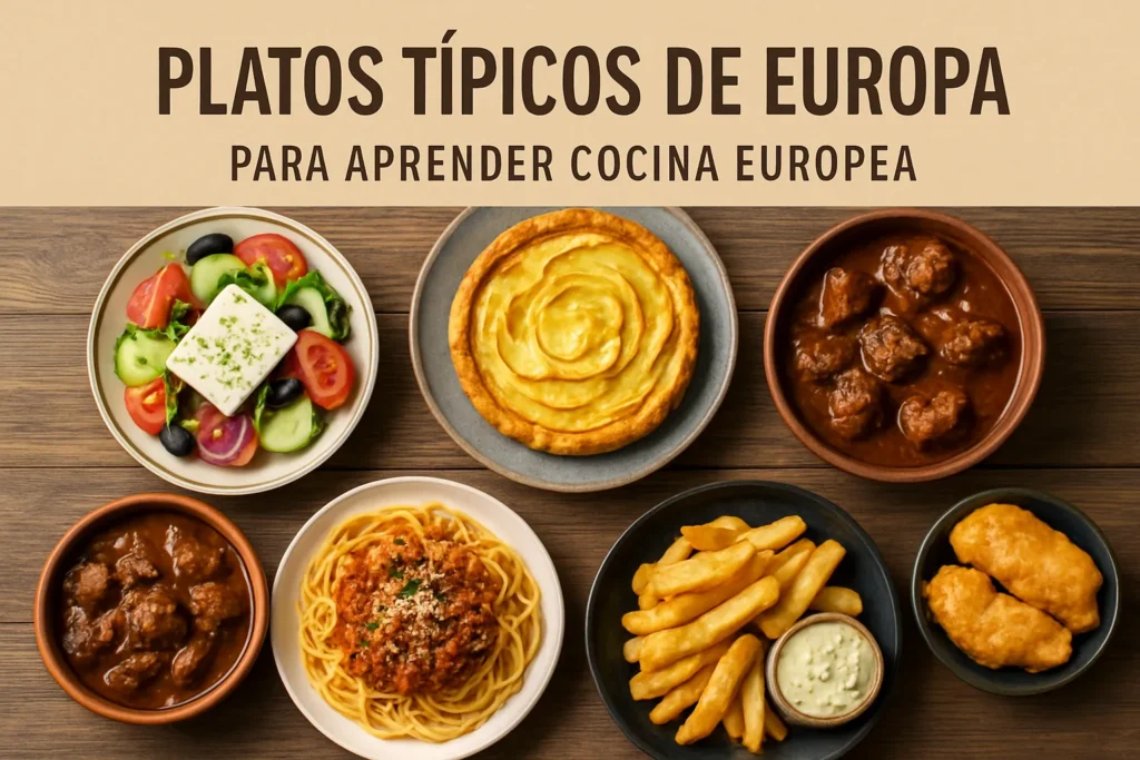 platos típicos de Europa para aprender cocina europea