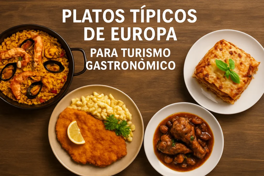 platos típicos de Europa para turismo gastronómico