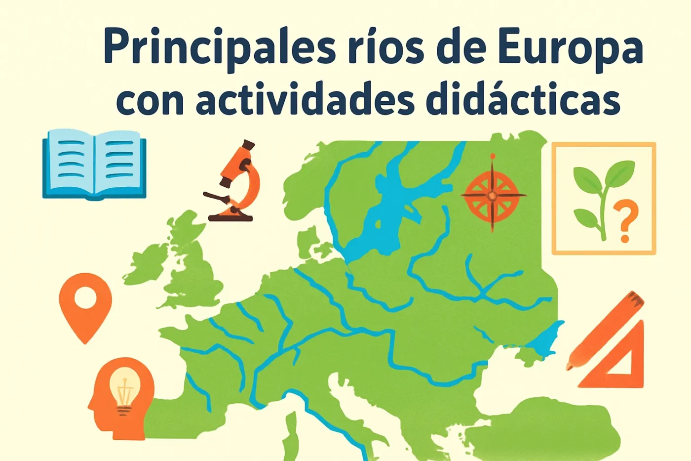 principales ríos de Europa con actividades didácticas