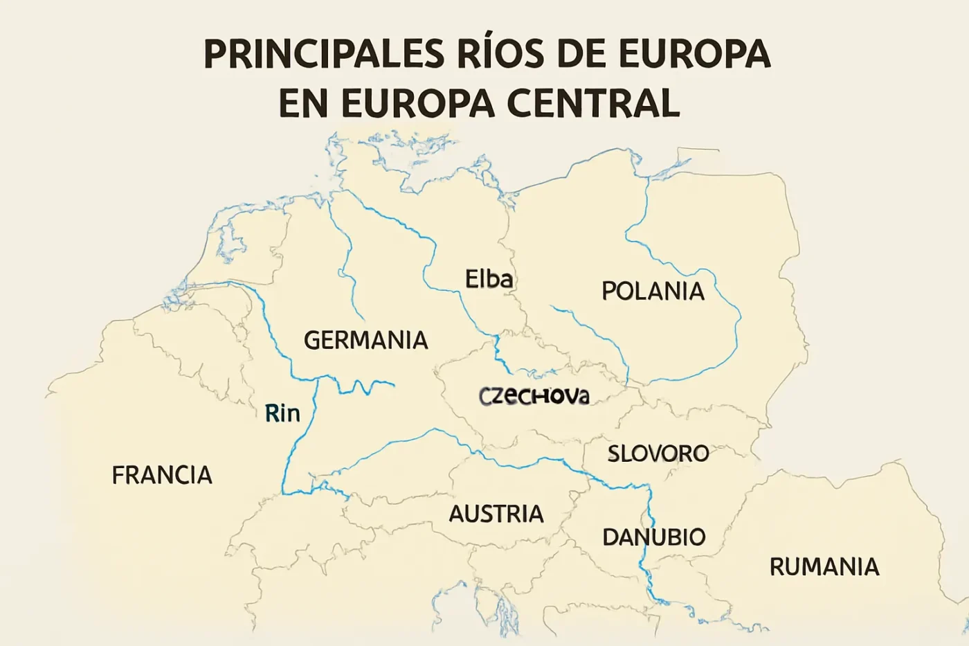 principales ríos de Europa en Europa Central