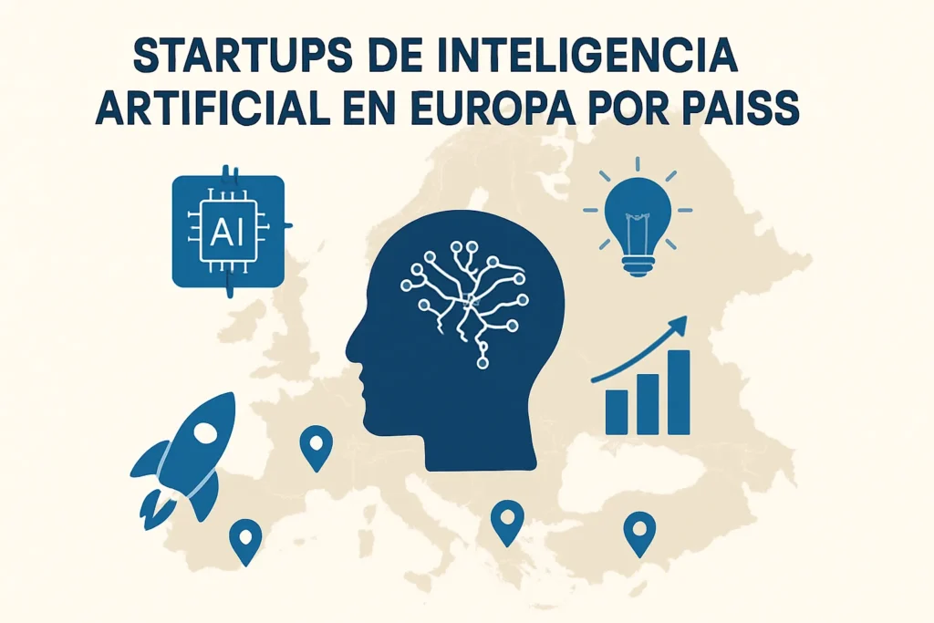 startups de inteligencia artificial en Europa por países