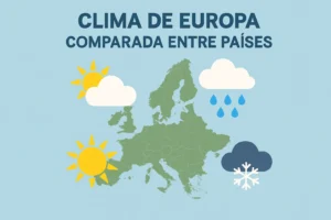 clima de Europa comparada entre países