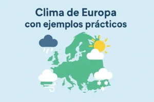 clima de Europa con ejemplos prácticos