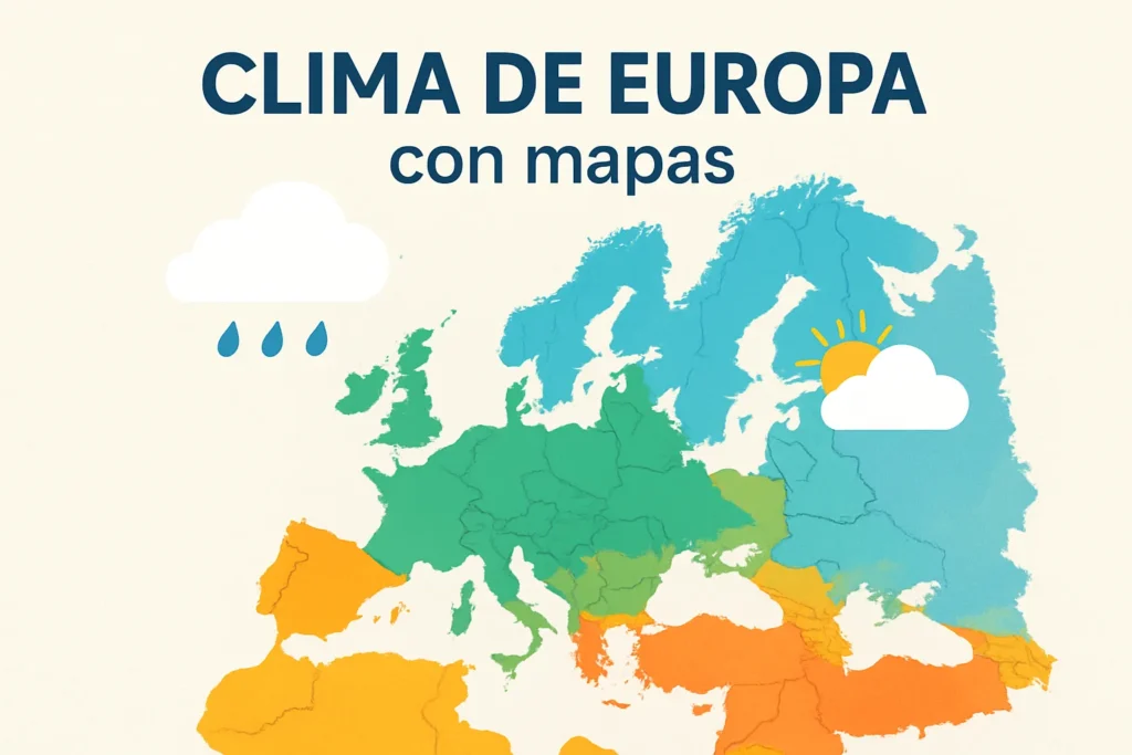 clima de Europa con mapas