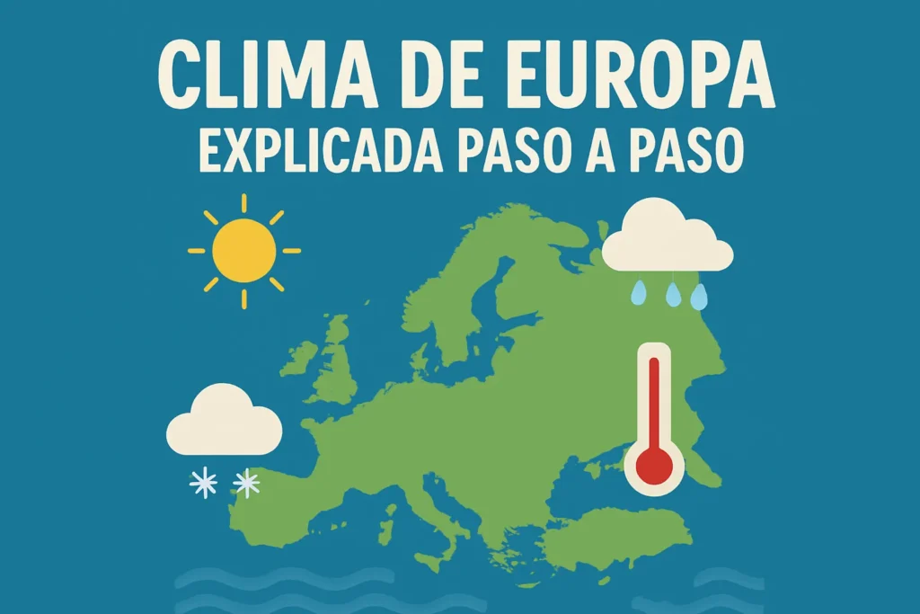 clima de Europa explicada paso a paso