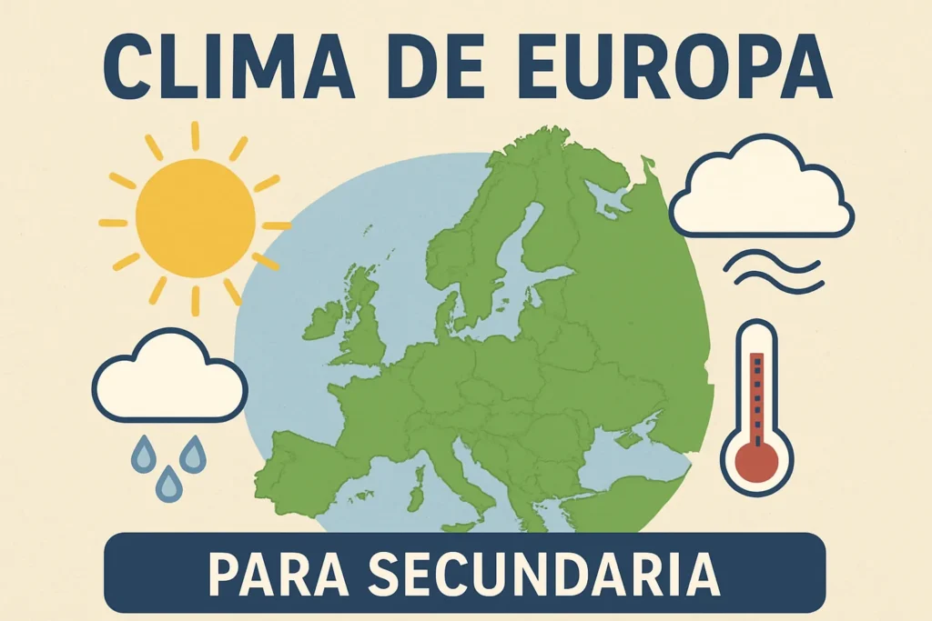 clima de Europa para secundaria