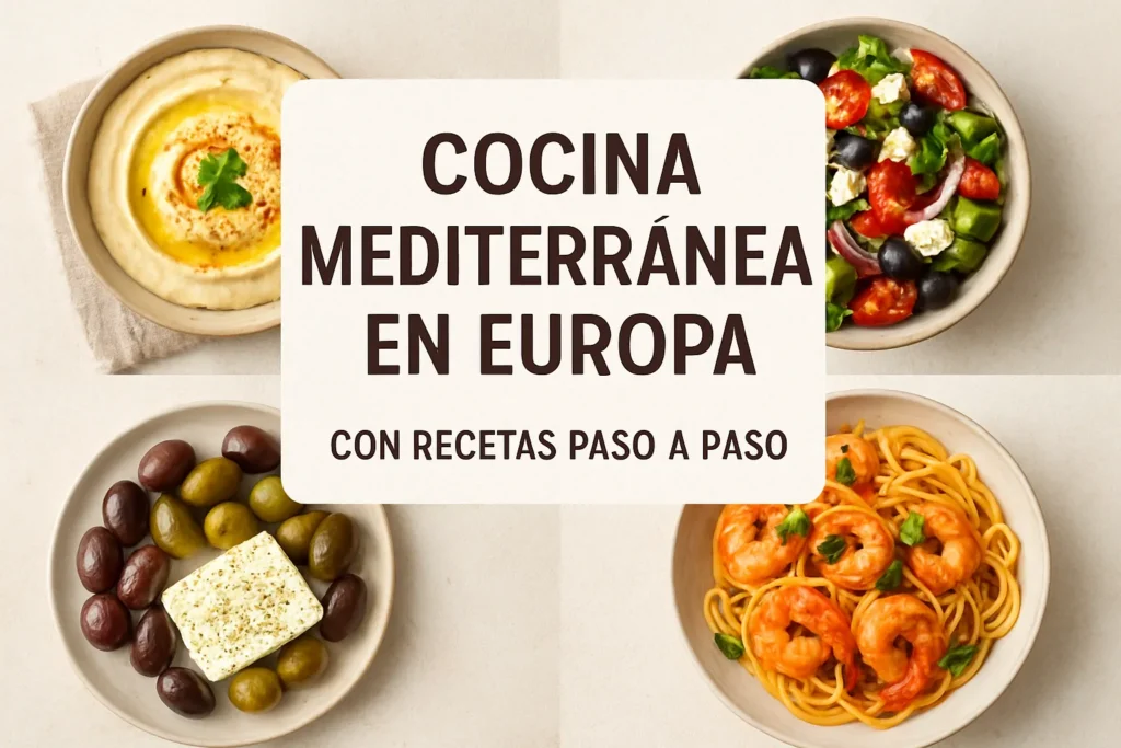 cocina mediterránea en Europa con recetas paso a paso