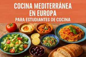 cocina mediterránea en Europa para estudiantes de cocina