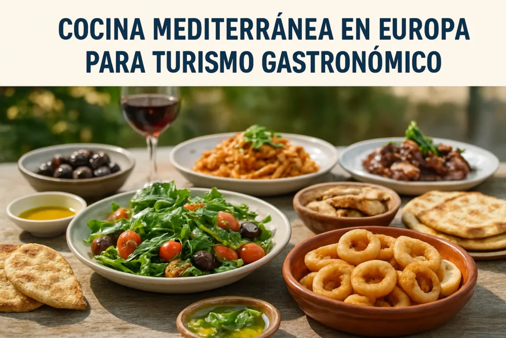 cocina mediterránea en Europa para turismo gastronómico