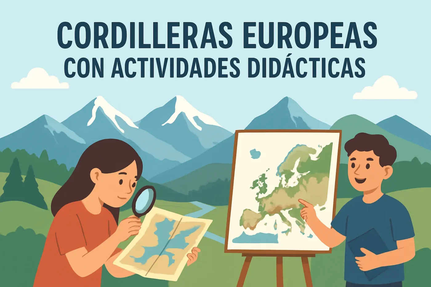 cordilleras europeas con actividades didácticas