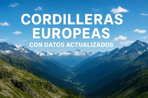 cordilleras europeas con datos actualizados