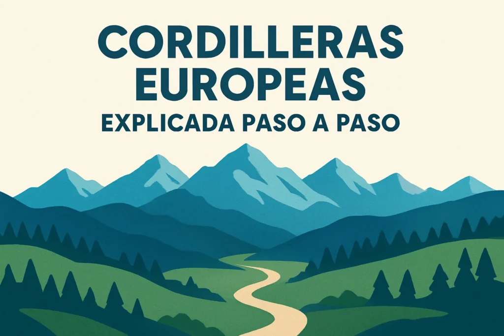 cordilleras europeas explicada paso a paso