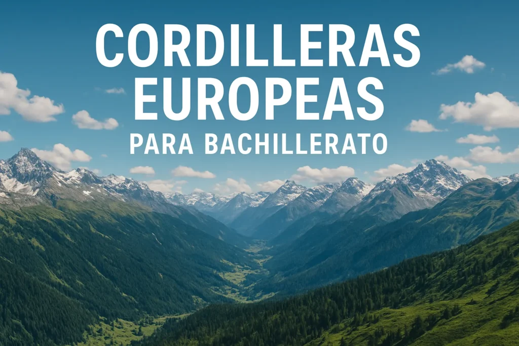 cordilleras europeas para bachillerato