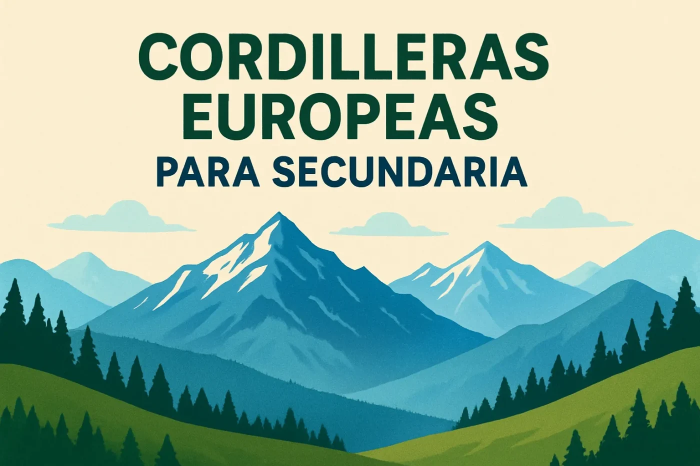 cordilleras europeas para secundaria