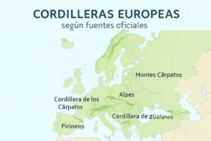 cordilleras europeas según fuentes oficiales