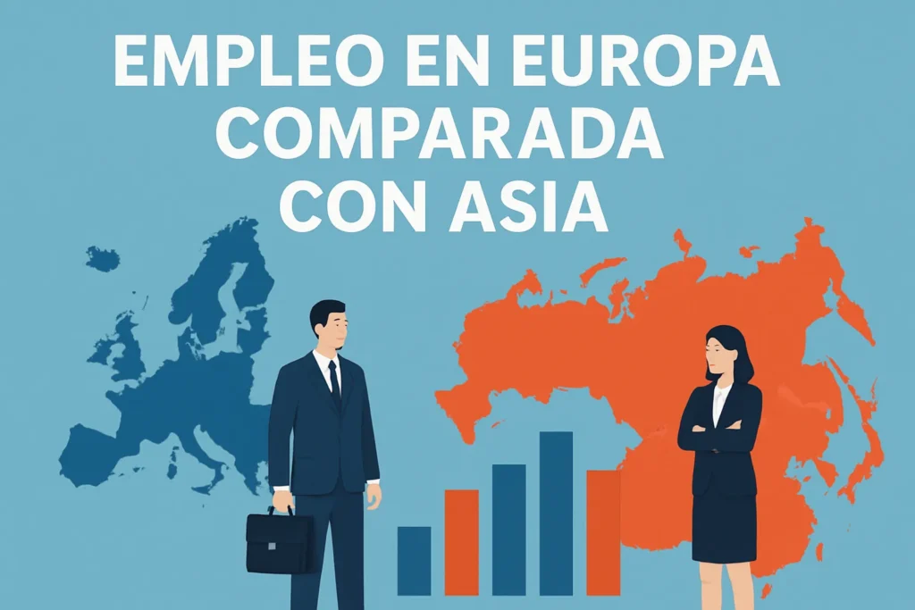 empleo en Europa comparada con Asia