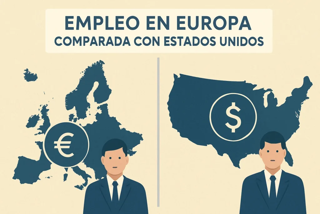 empleo en Europa comparada con Estados Unidos