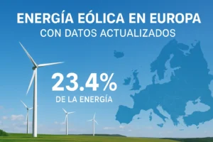 energía eólica en Europa con datos actualizados